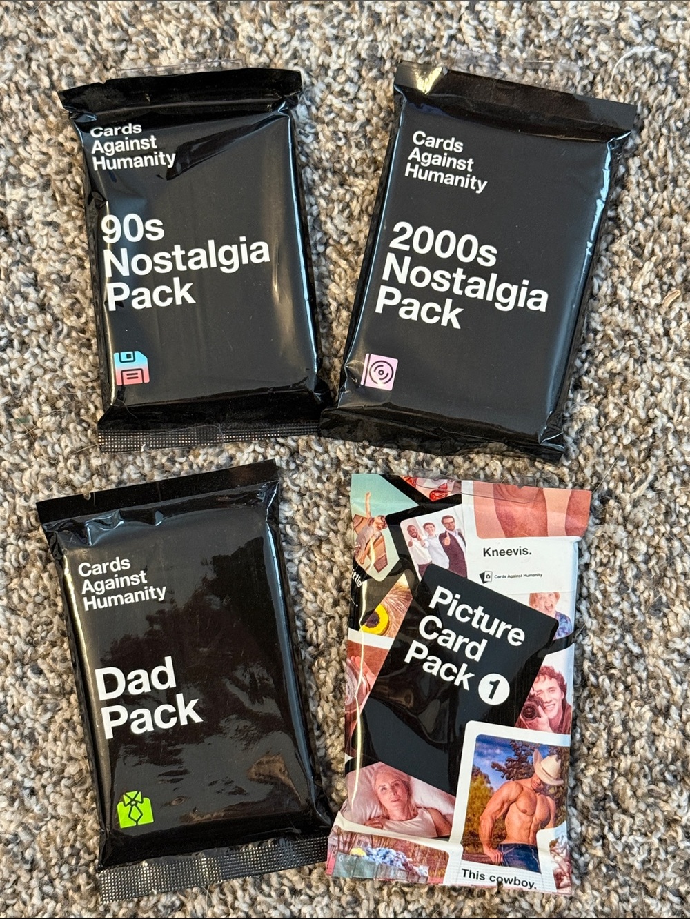 Cards Against Humanity 90s & 2000s Nostalgia and Dad Expansion Packs - Black